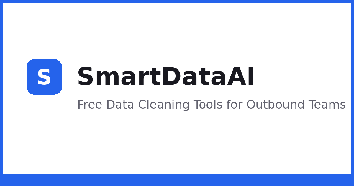 Data Workspace — Import, Analyze, Clean, Review, Export | SmartDataAI